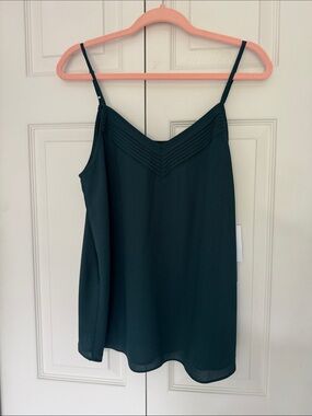 1. State Dark Green V-Neck Camisole
